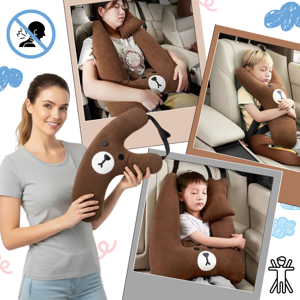 Almohada suave con relieve para el cinturón de seguridad infantil - Ozerty