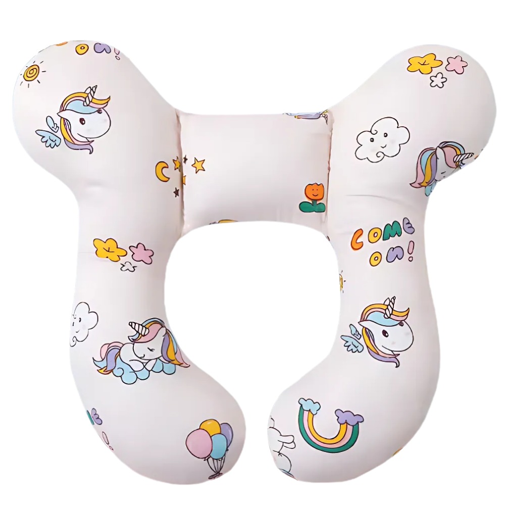 Cojín de cuello para bebés -Caballo rosa - Ozerty