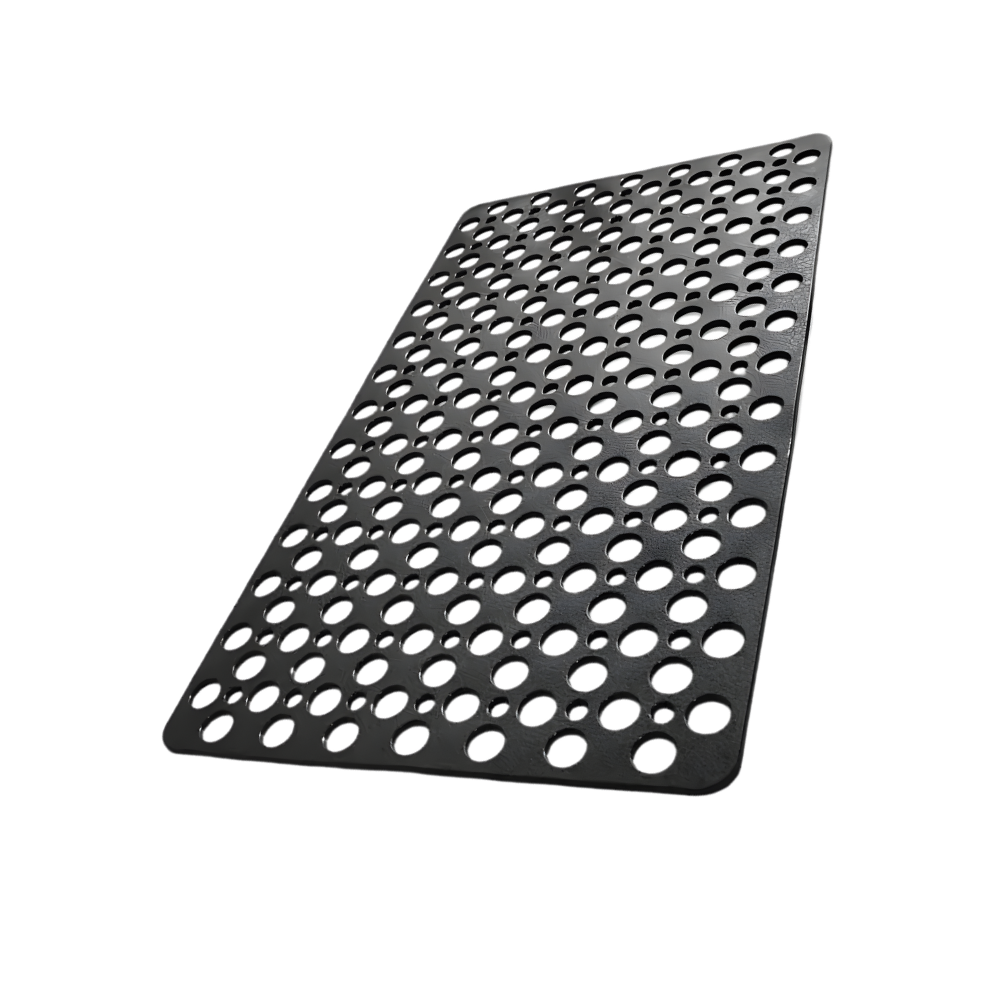 Alfombrilla de baño relajante y segura -Negro - Ozerty
