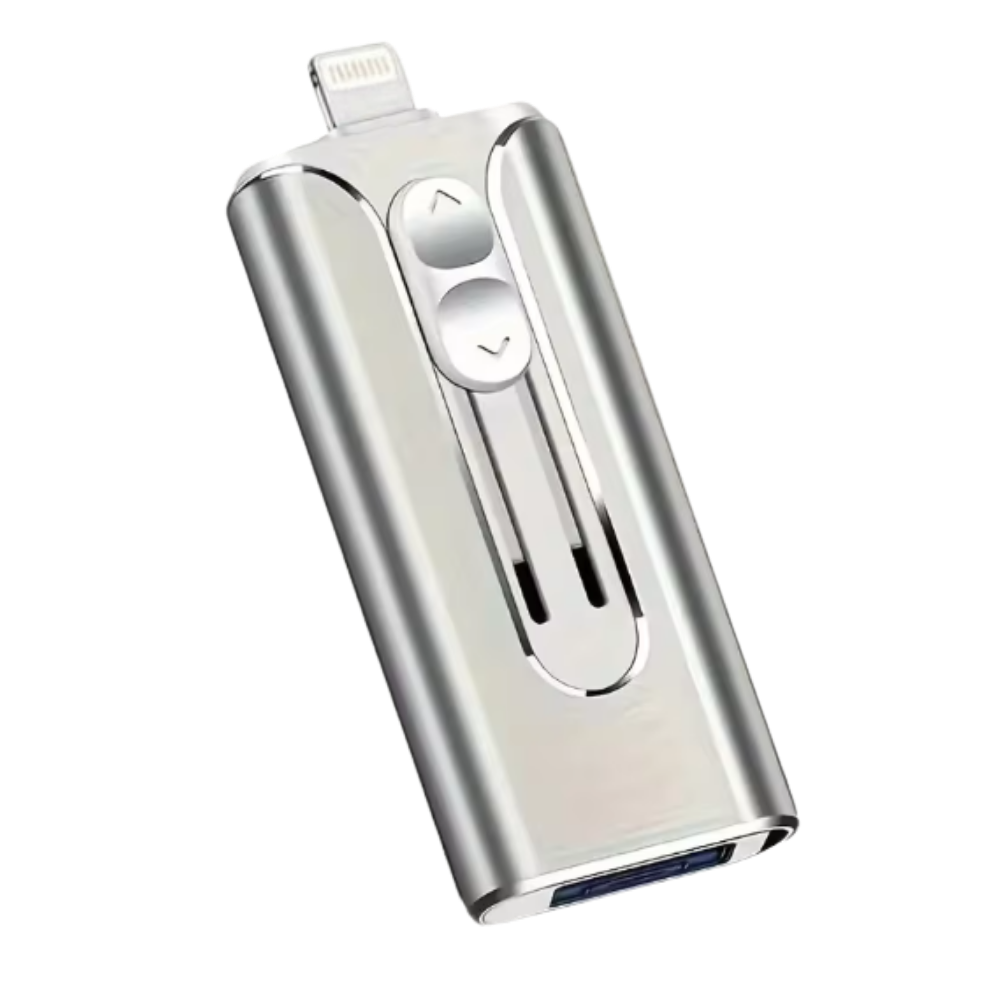 Memoria USB 3 en 1 de transferencia rápida -Plata - Ozerty