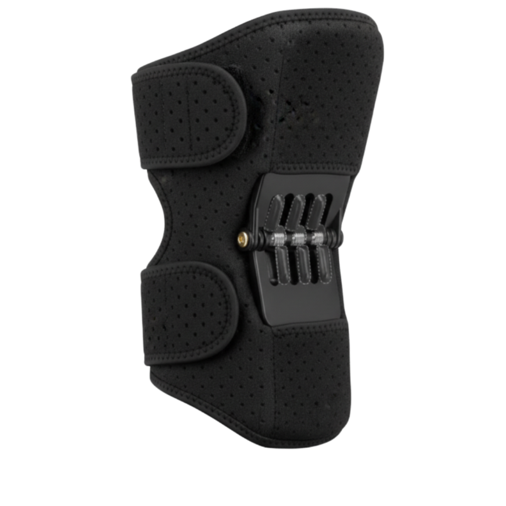 Rodillera con rebote de resorte -Negro - Ozerty