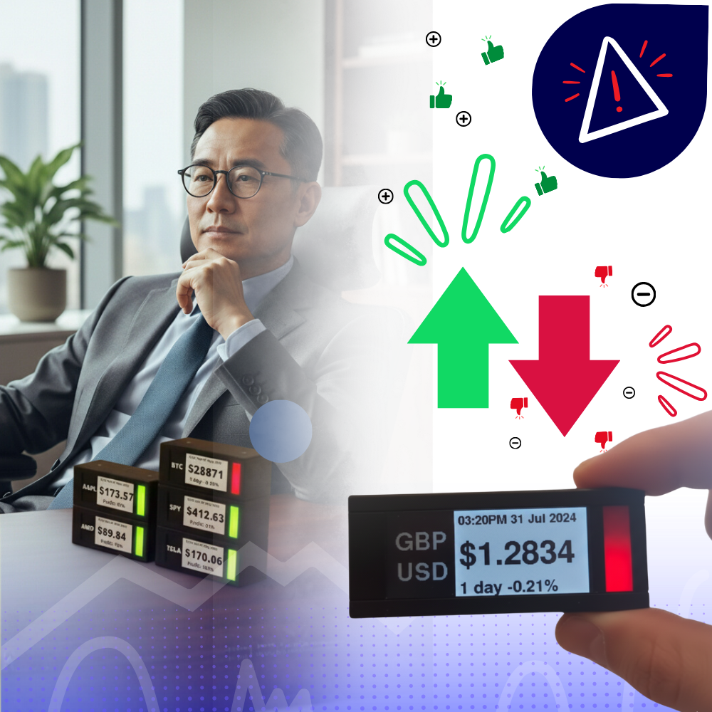 Ticker de criptomonedas apilable - Ozerty