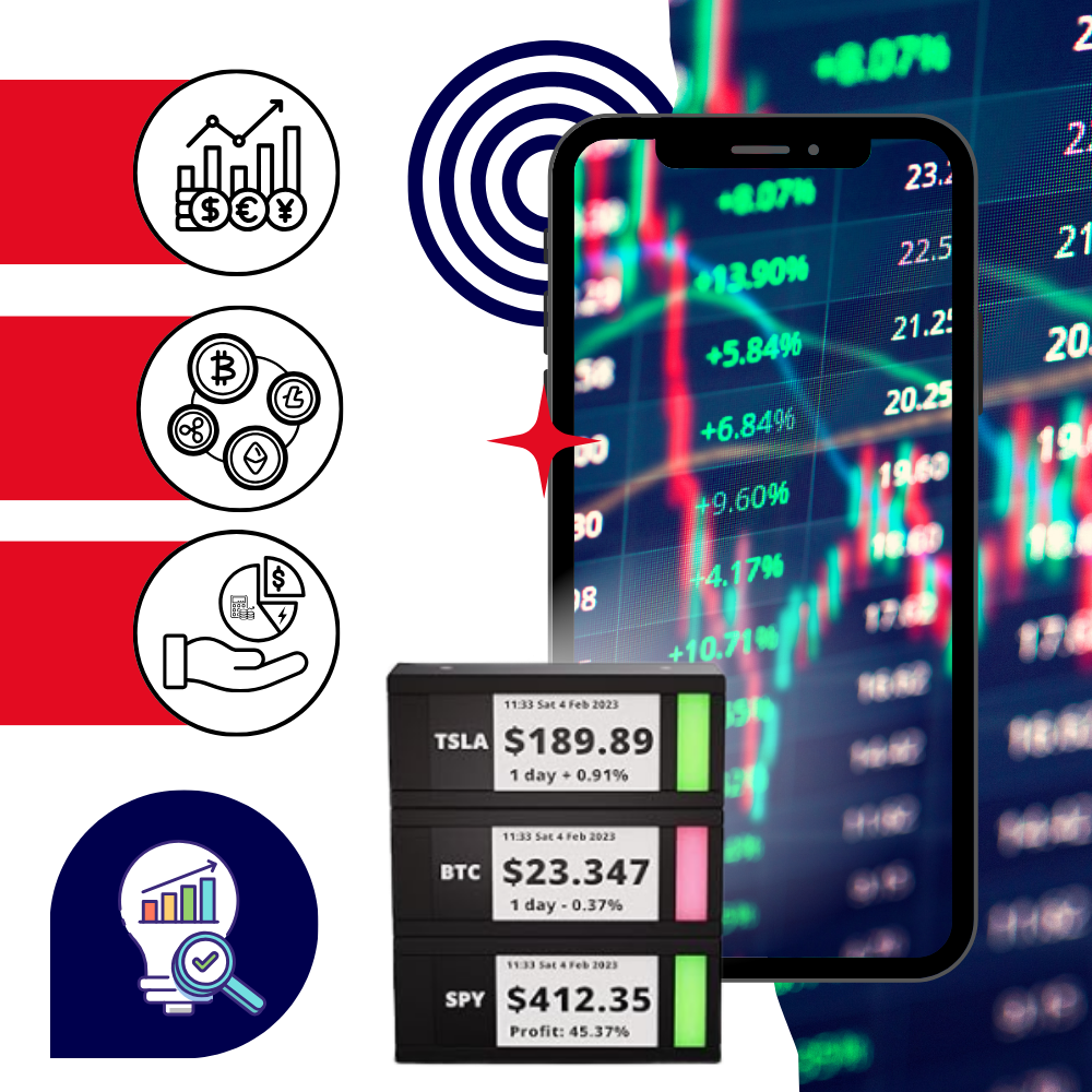 Ticker de criptomonedas apilable - Ozerty
