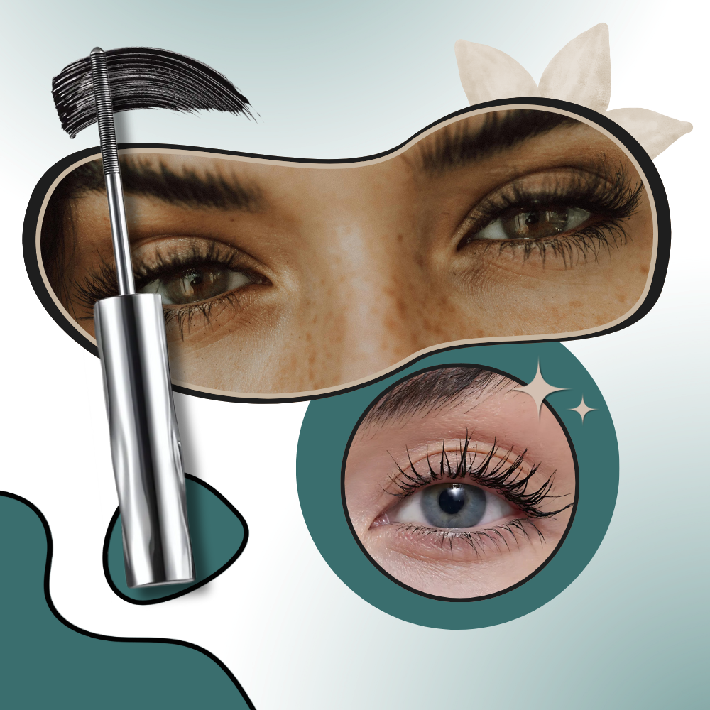 Máscara de pestañas alargadora con cepillo de acero - Ozerty