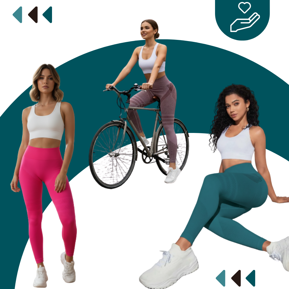 Mallas 3D elásticas sin costuras con compresión - Ozerty