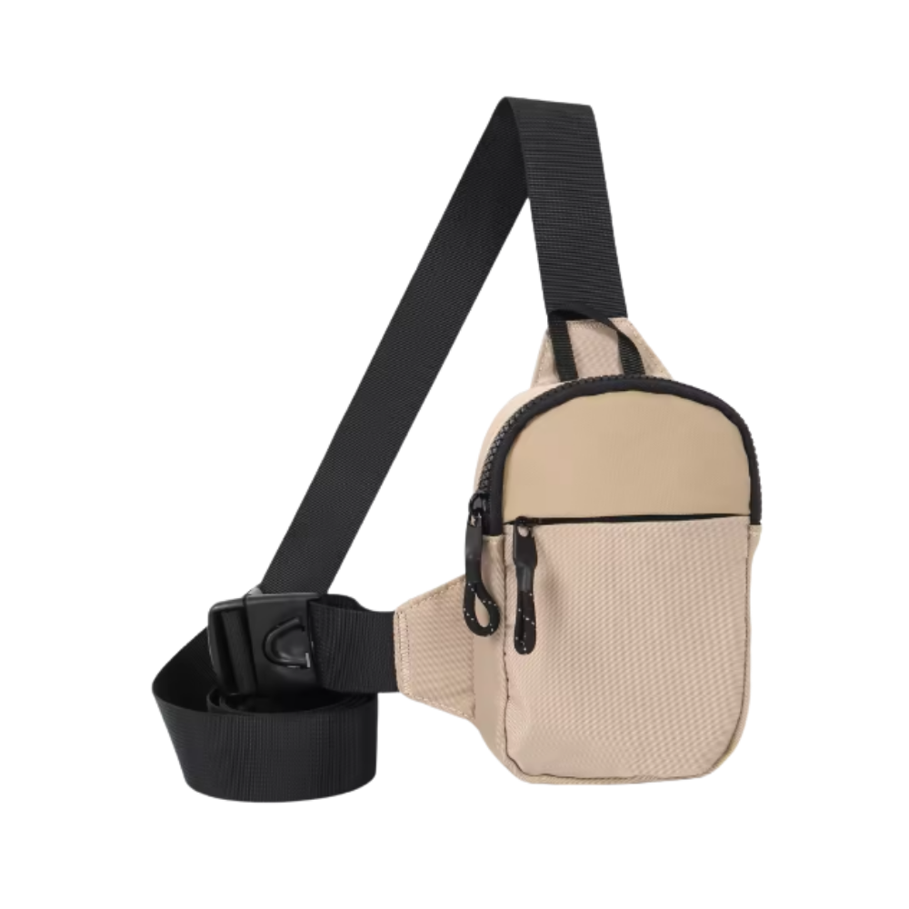 Elegante mini bolso bandolera -Caqui - Ozerty