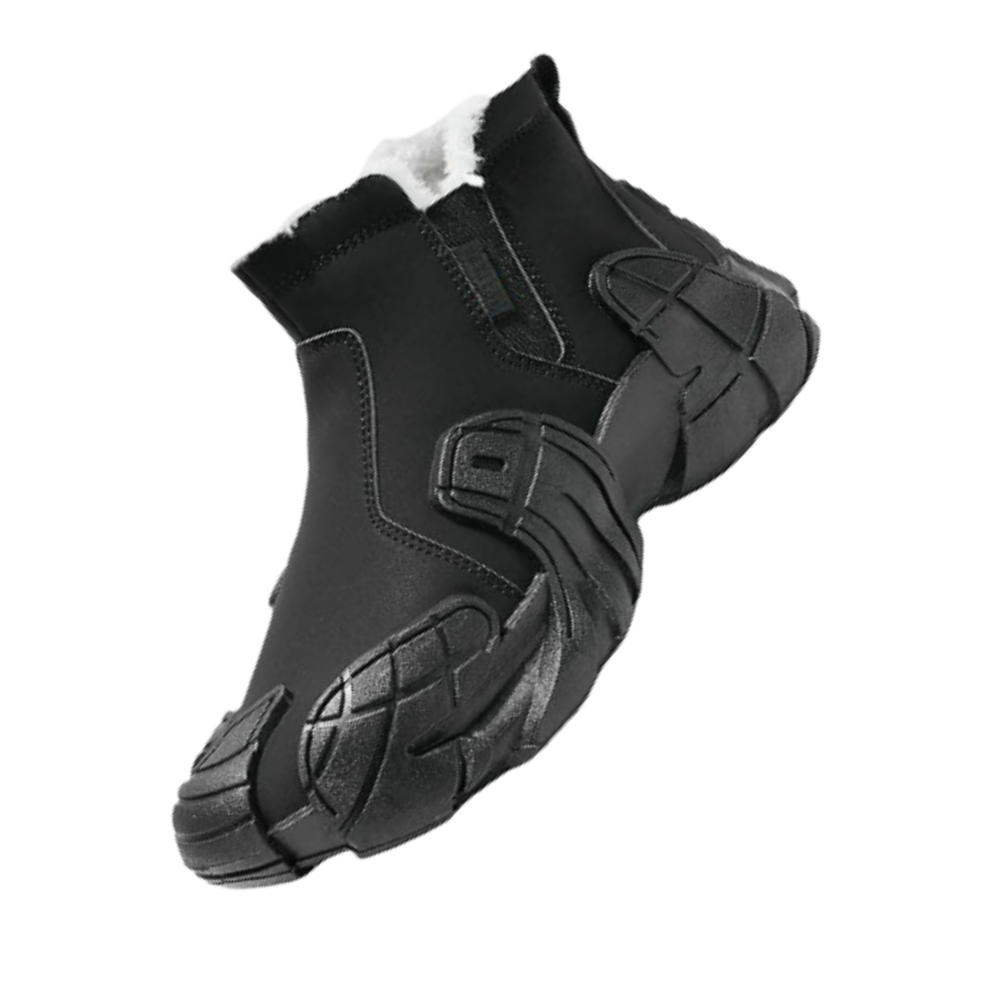 Botas elegantes e impermeables para hombre -Negro - Ozerty