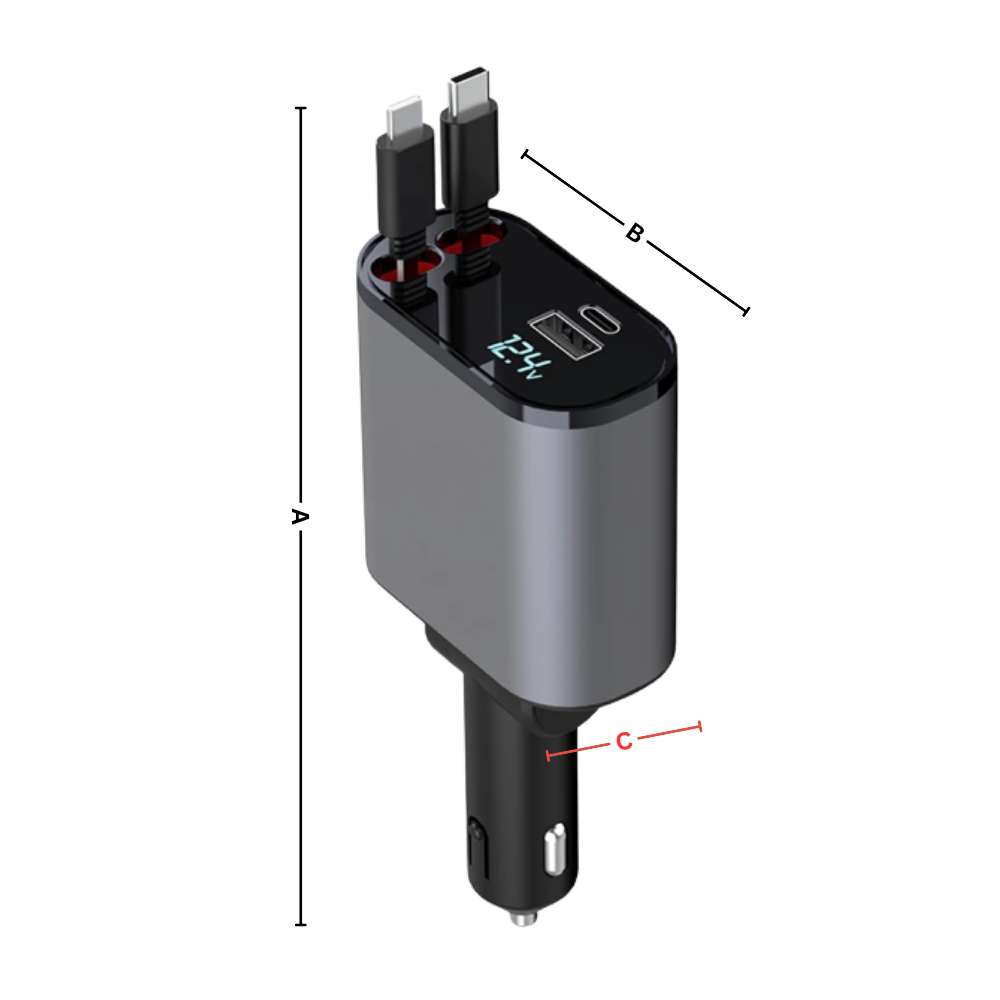Estación de carga telescópica para coche - Ozerty