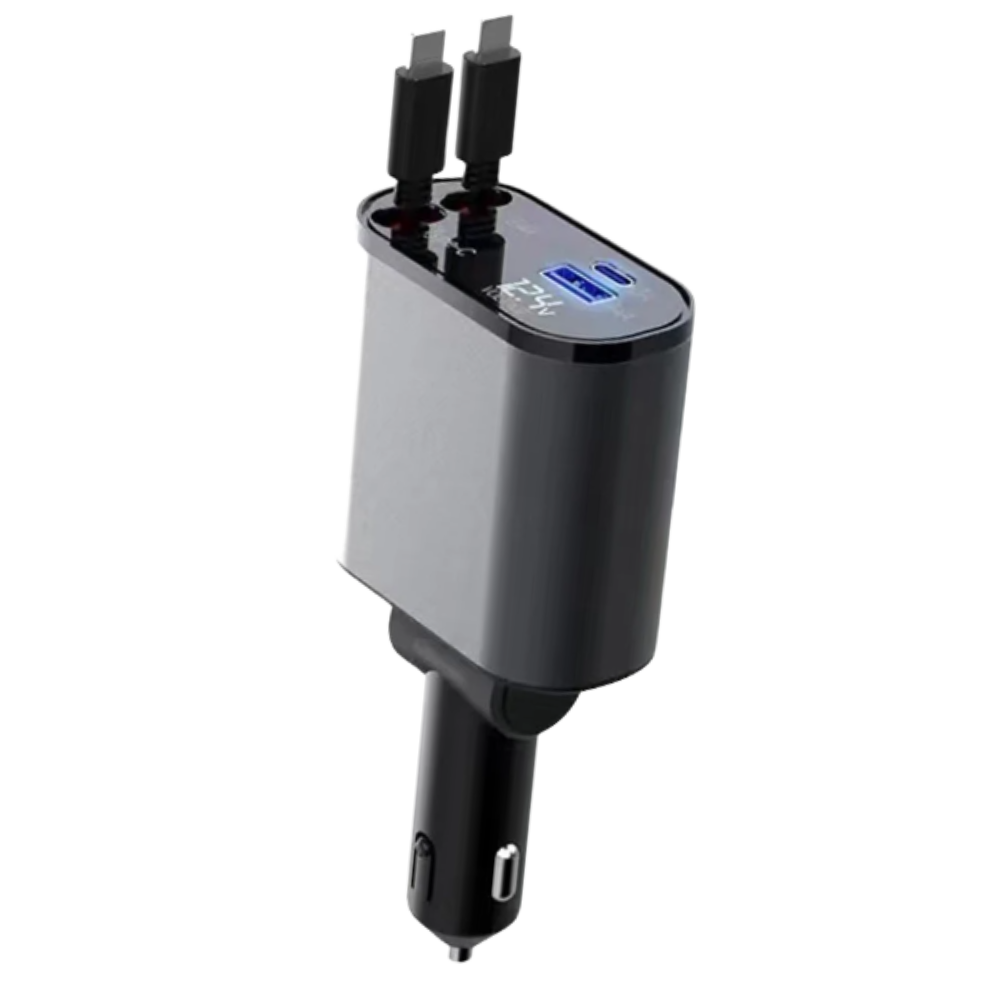 Estación de carga telescópica para coche -Doble Apple - Ozerty