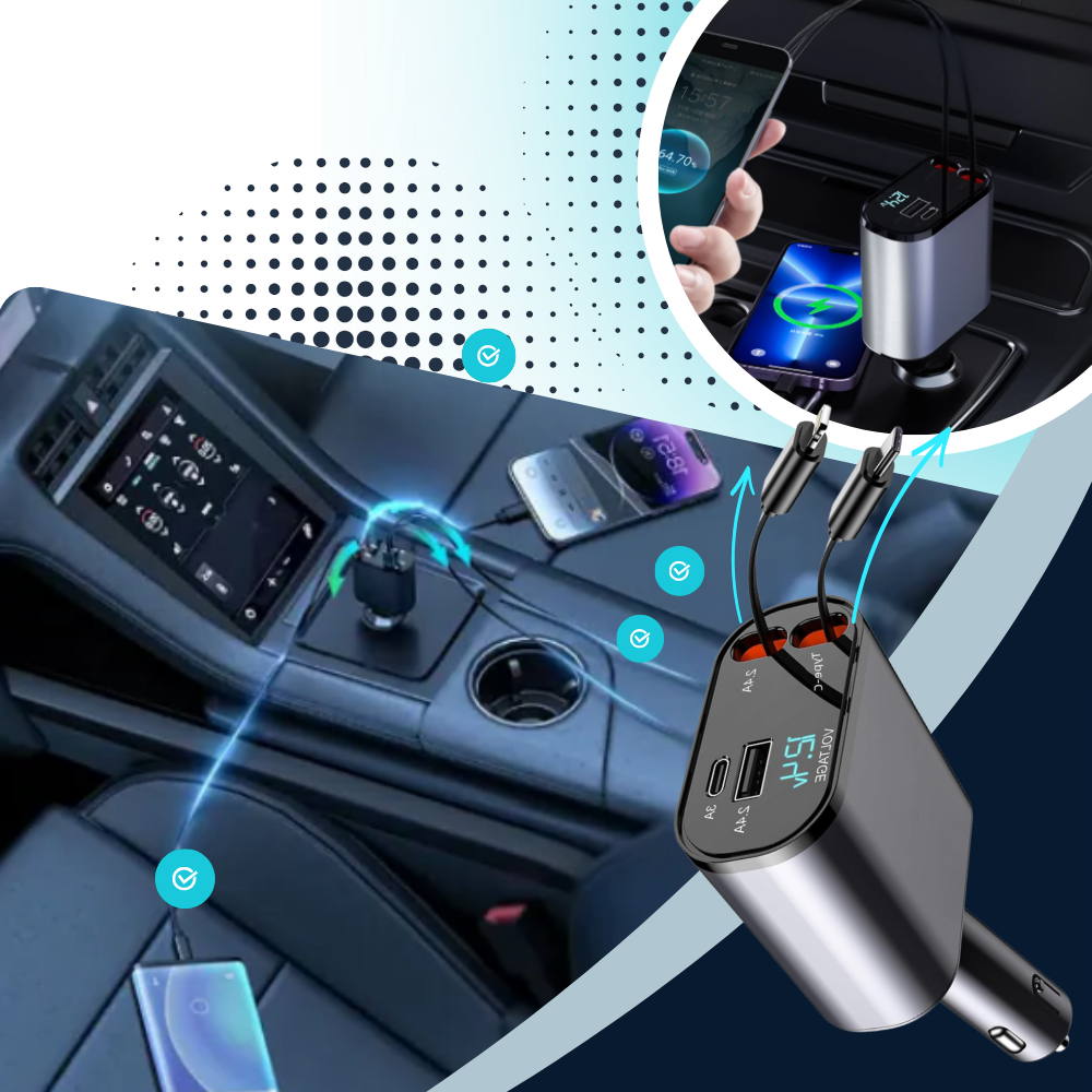 Estación de carga telescópica para coche - Ozerty