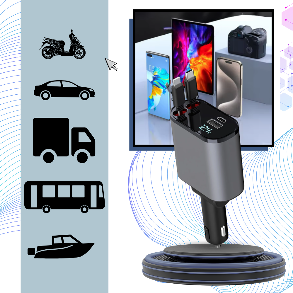 Estación de carga telescópica para coche - Ozerty