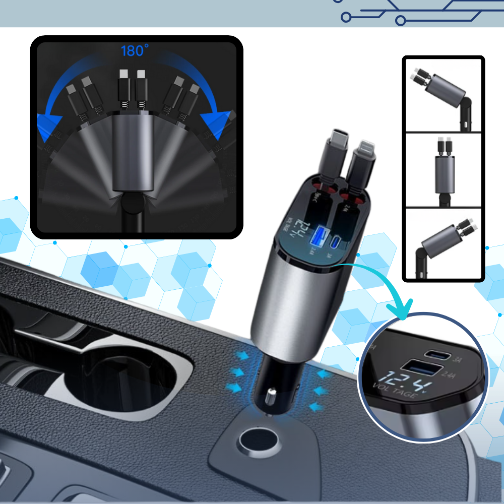 Estación de carga telescópica para coche - Ozerty