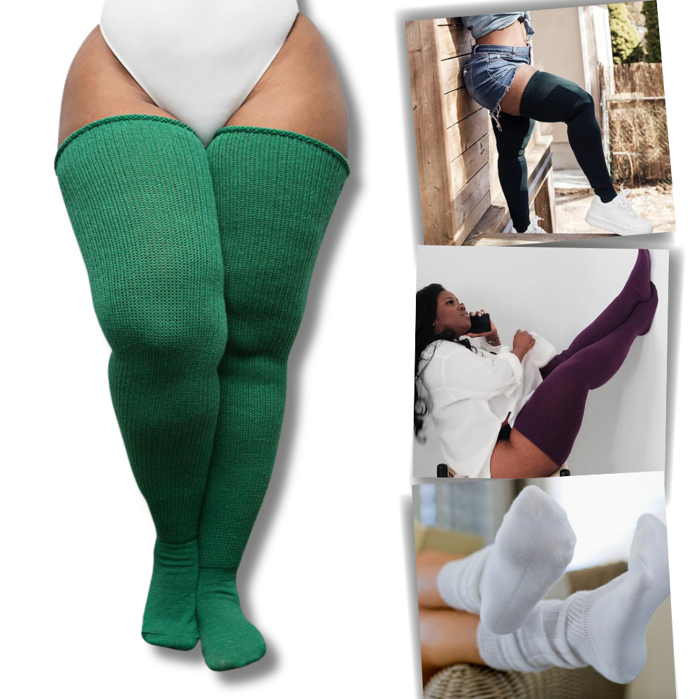 Medias musleras gruesas para mujer - Ozerty