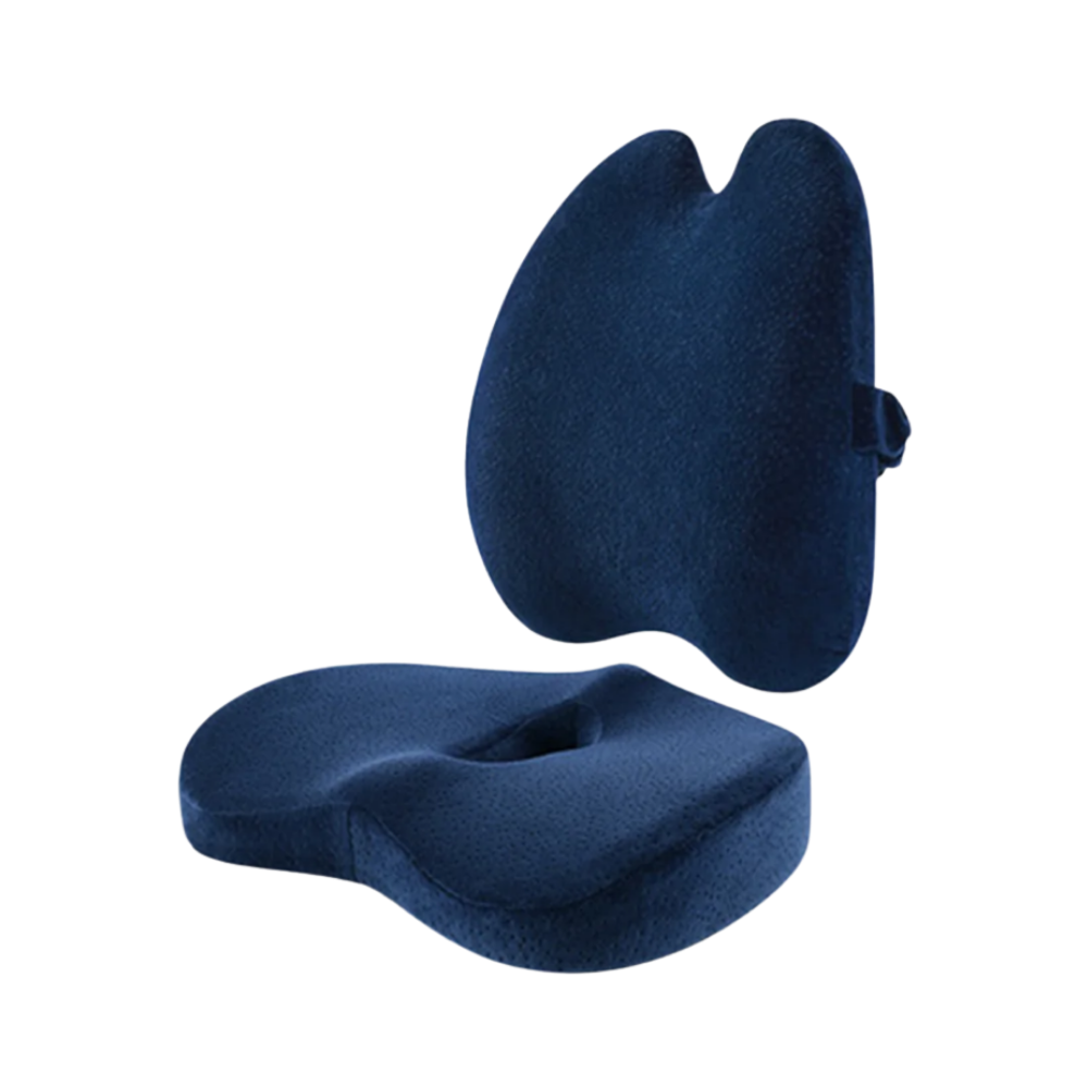 Cojín de espuma viscoelástica para máximo confort

 -Azul - Ozerty