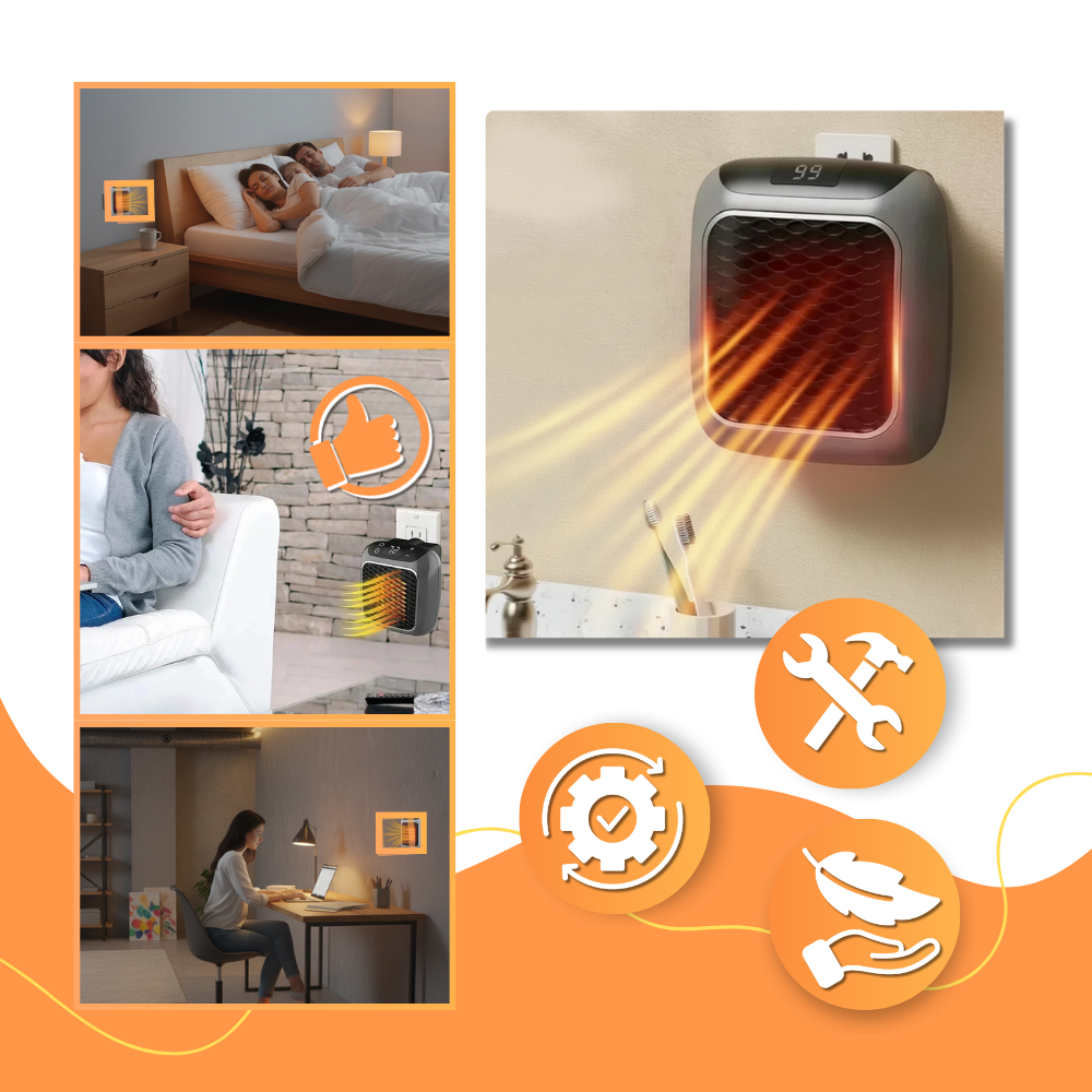 Calentador inteligente ultradelgado para habitaciones - Ozerty