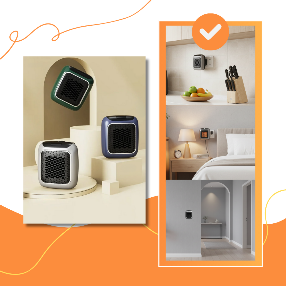 Calentador inteligente ultradelgado para habitaciones - Ozerty