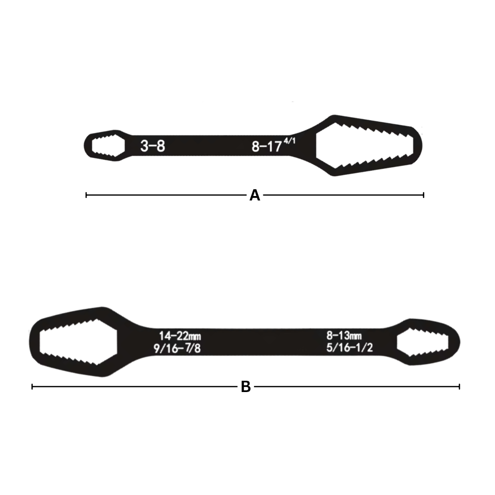 Llave universal de doble flexión para trabajos pesados - Ozerty