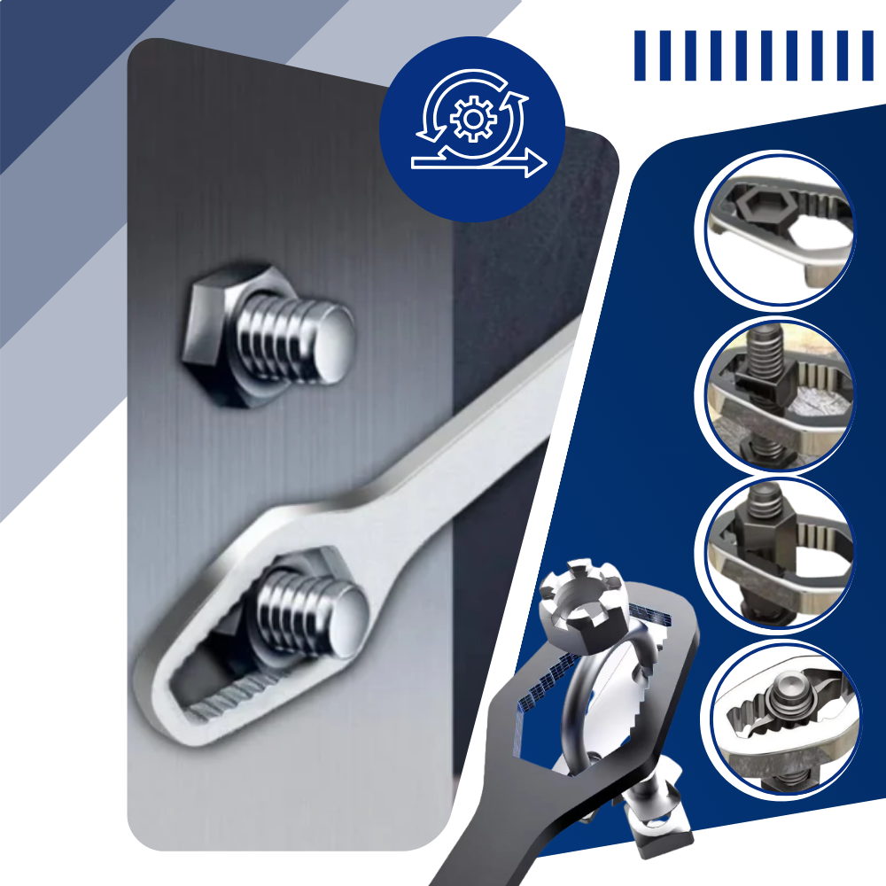 Llave universal de doble flexión para trabajos pesados - Ozerty
