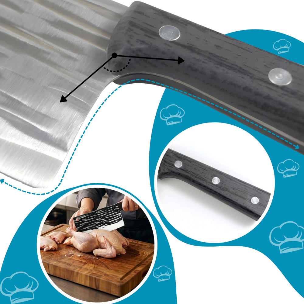 Cuchillo de carnicero forjado e inquebrantable - Ozerty