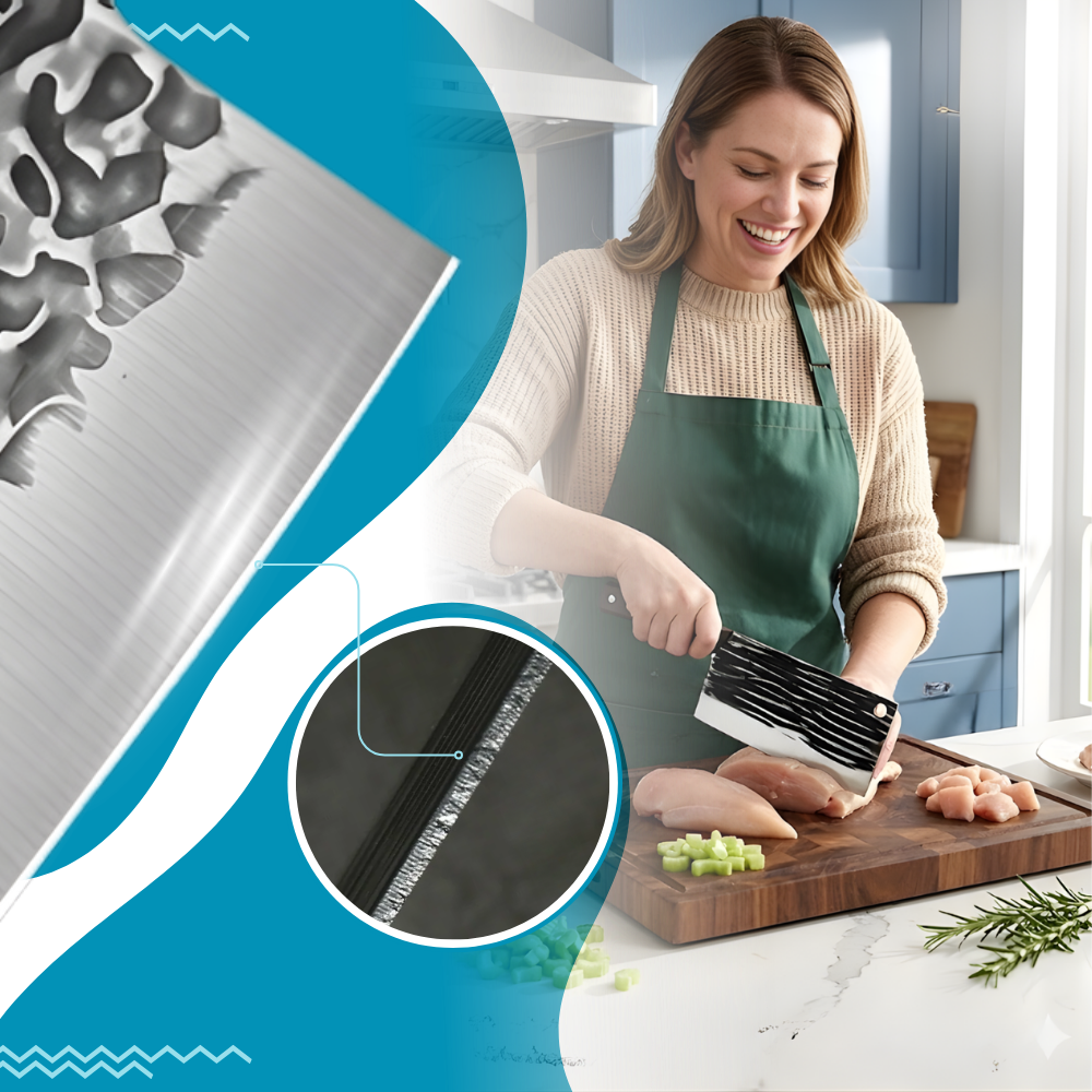 Cuchillo de carnicero forjado e inquebrantable - Ozerty