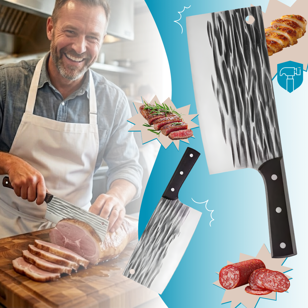 Cuchillo de carnicero forjado e inquebrantable - Ozerty