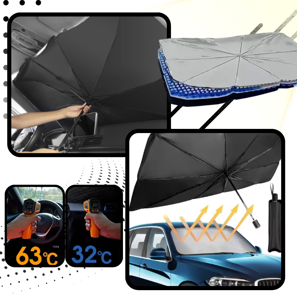 Parasol interior para parabrisas con protección UV

 - Ozerty