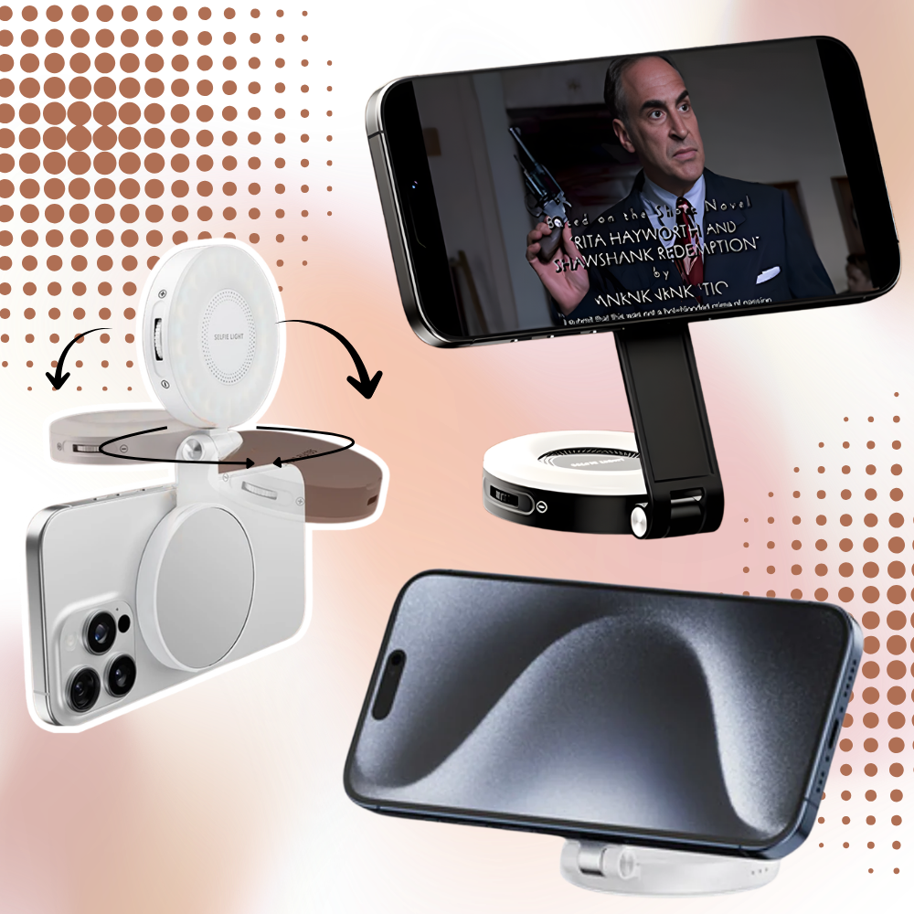 Versátil accesorio multifunción para selfies con el móvil - Ozerty