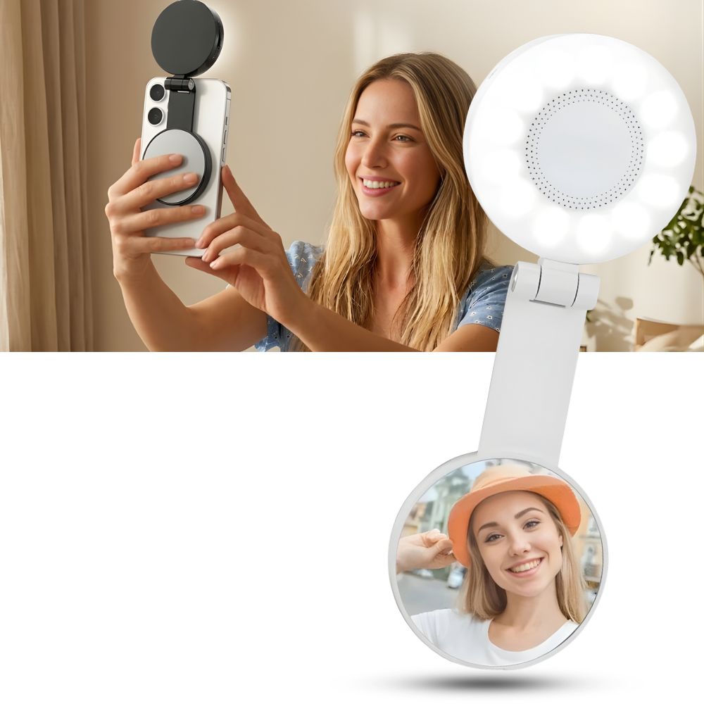 Versátil accesorio multifunción para selfies con el móvil - Ozerty