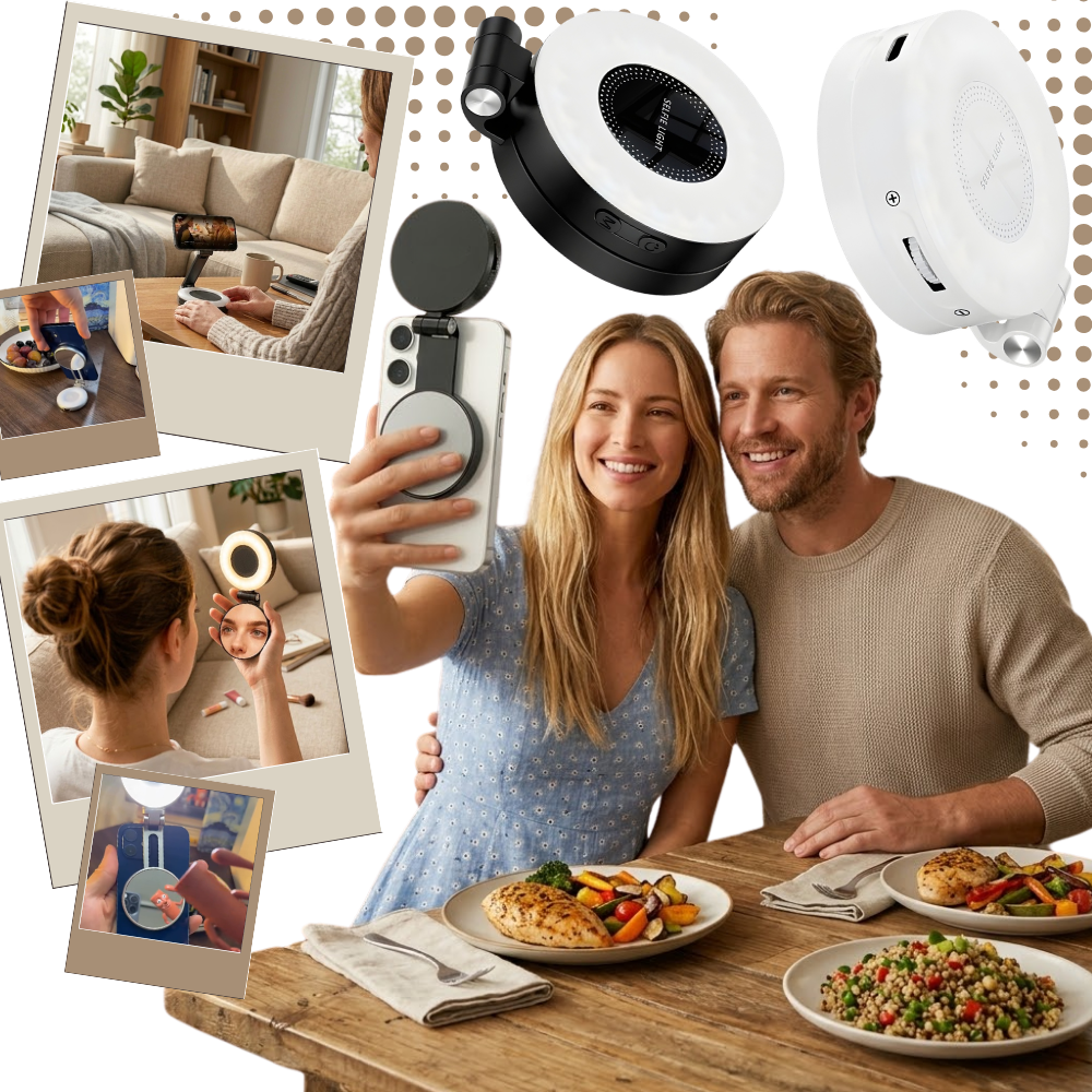 Versátil accesorio multifunción para selfies con el móvil - Ozerty
