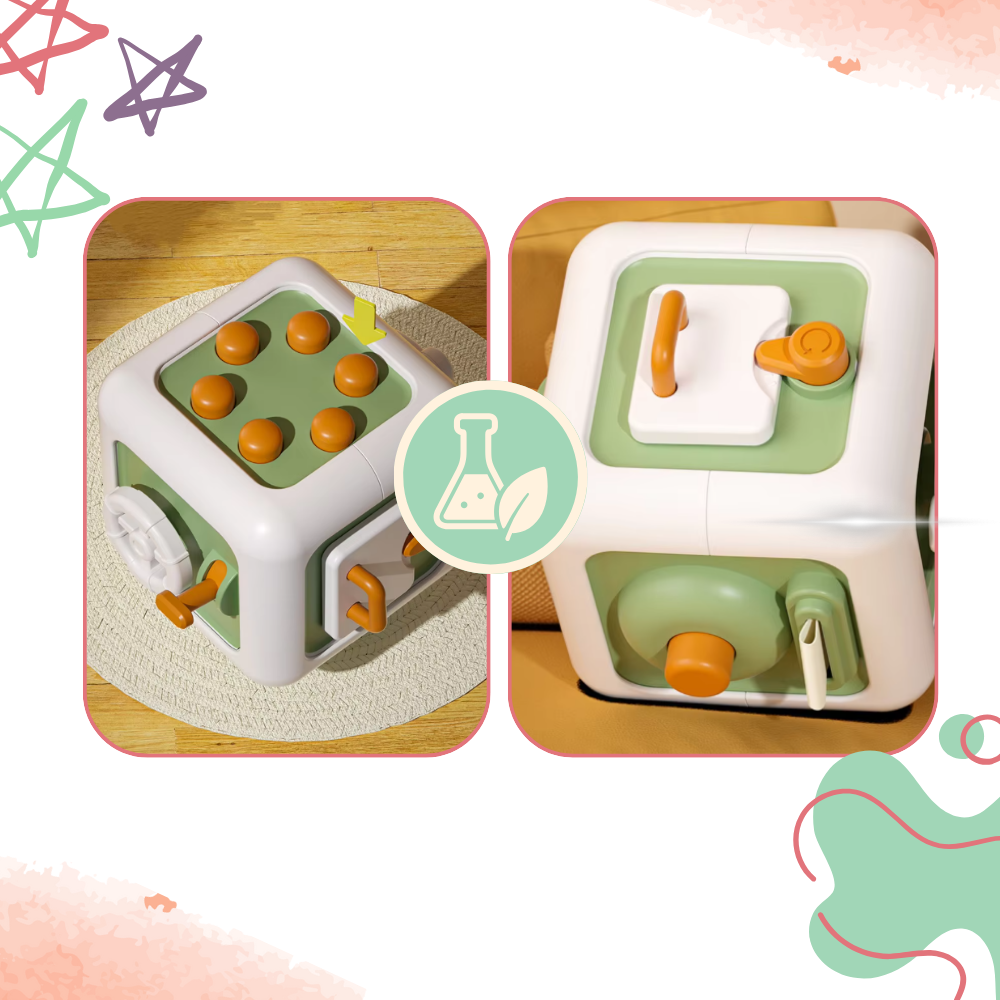 Cubo de juguete sensorial 6 en 1 - Ozerty