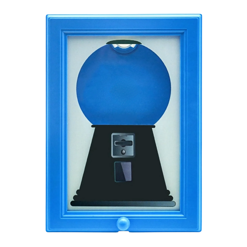 Dispensador de caramelos con marco para montar en la pared -Azul - Ozerty