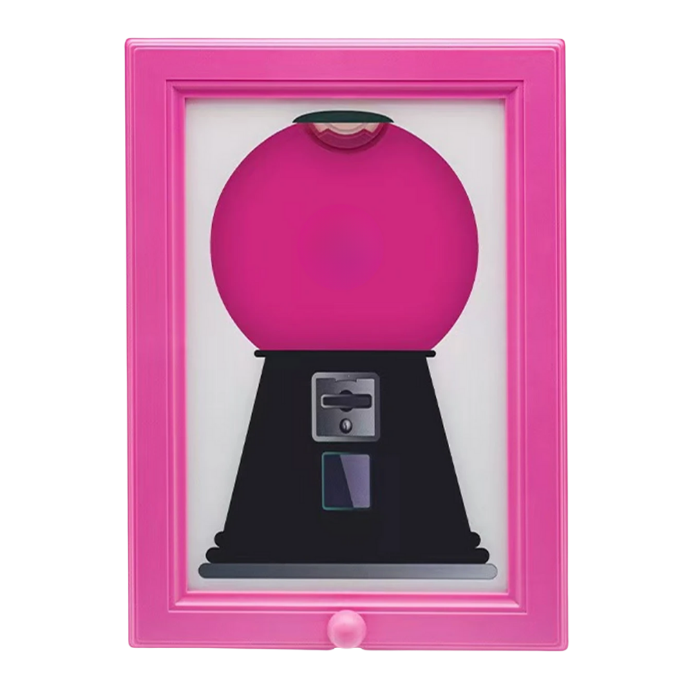Dispensador de caramelos con marco para montar en la pared -Rosa - Ozerty