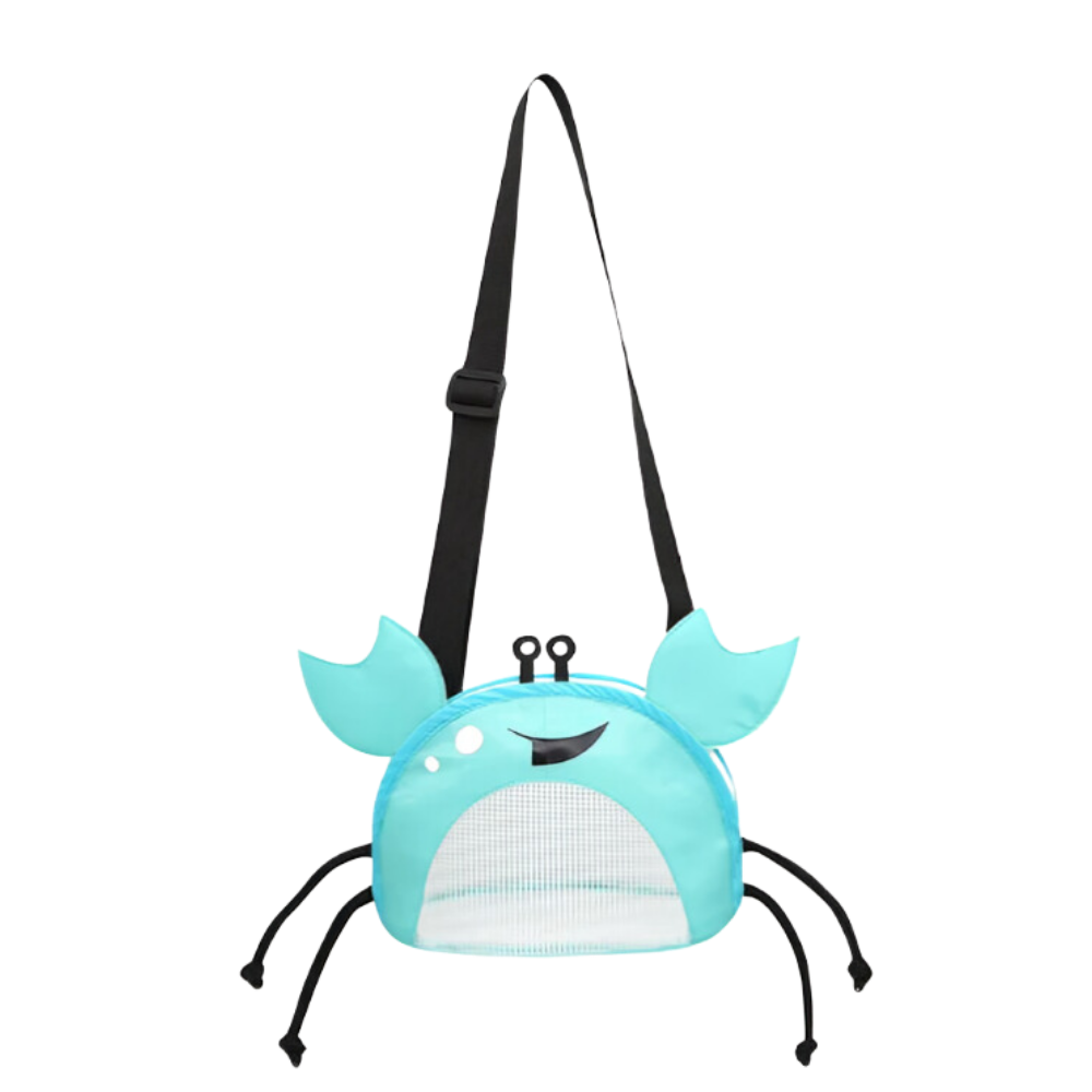 Bolsa infantil de playa impermeable con forma de cangrejo

 -Azul - Ozerty