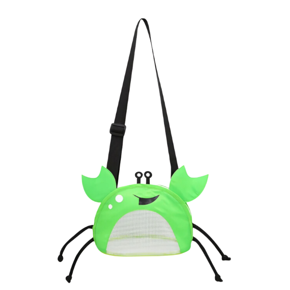 Bolsa infantil de playa impermeable con forma de cangrejo

 -Verde - Ozerty