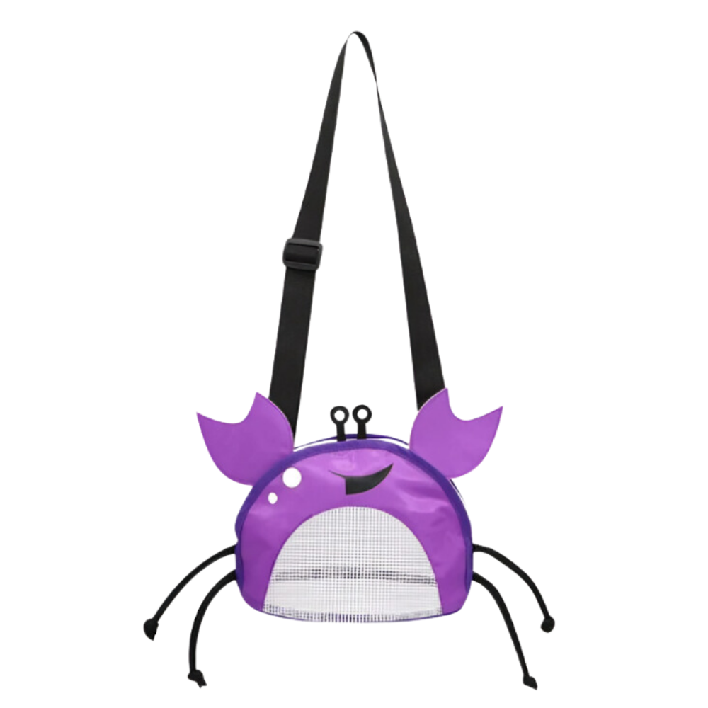 Bolsa infantil de playa impermeable con forma de cangrejo

 -Morado - Ozerty