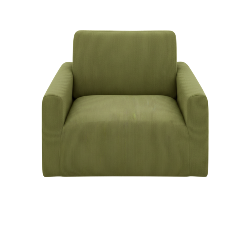 Funda de sofá de pana sin arrugas -Indivisible - Ozerty