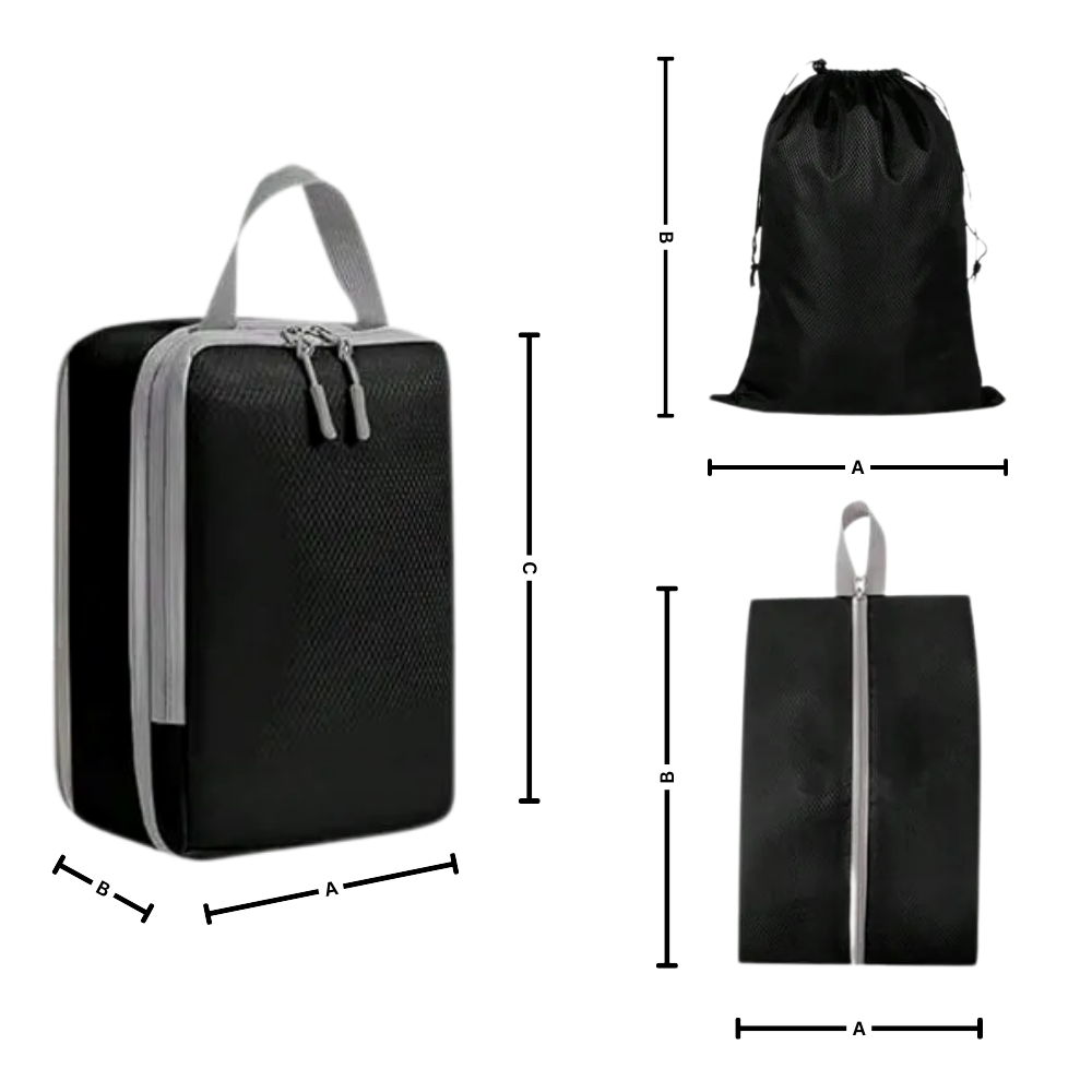 Set organizador de equipaje con cremallera - Ozerty
