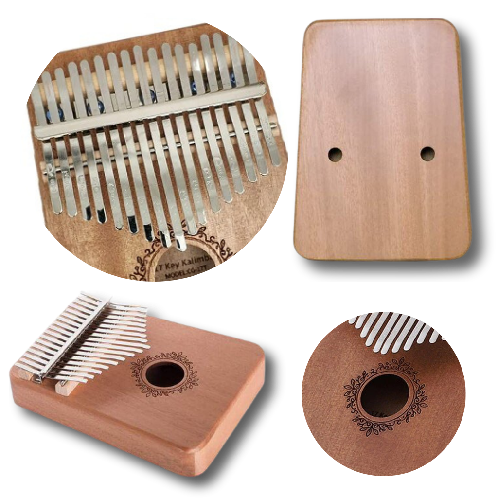 Piano de pulgares Kalimba de 17 teclas - Ozerty