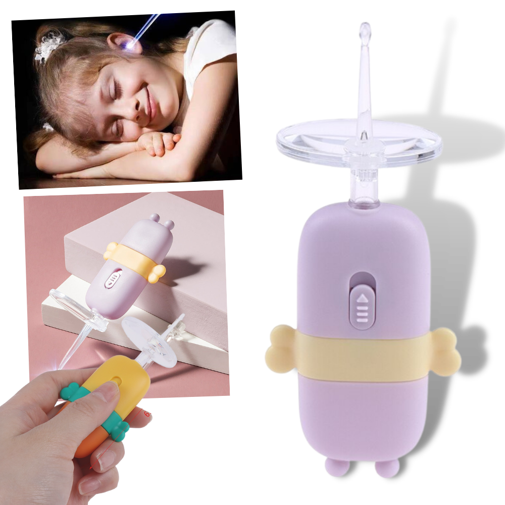 Limpiadora de oídos para bebés con luz - Ozerty