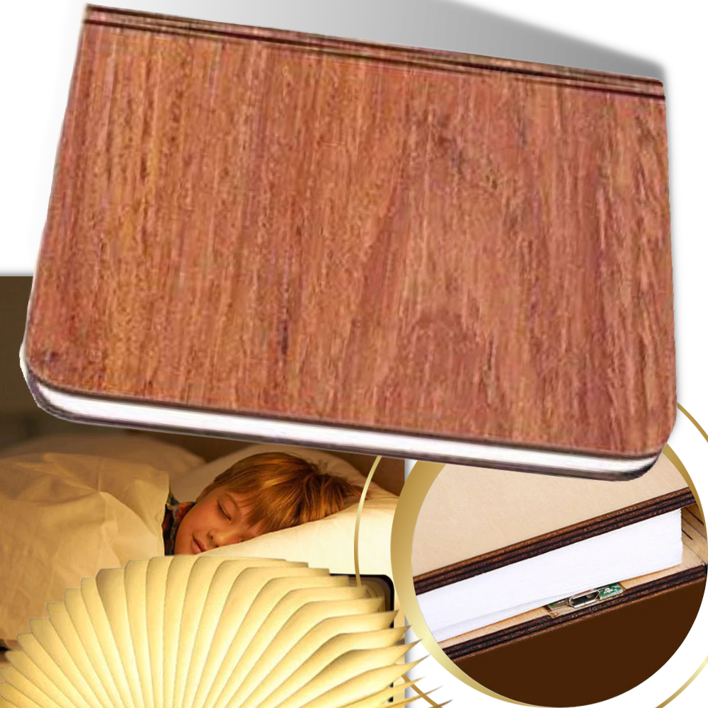 Lámpara de lectura de madera recargable - Ozerty