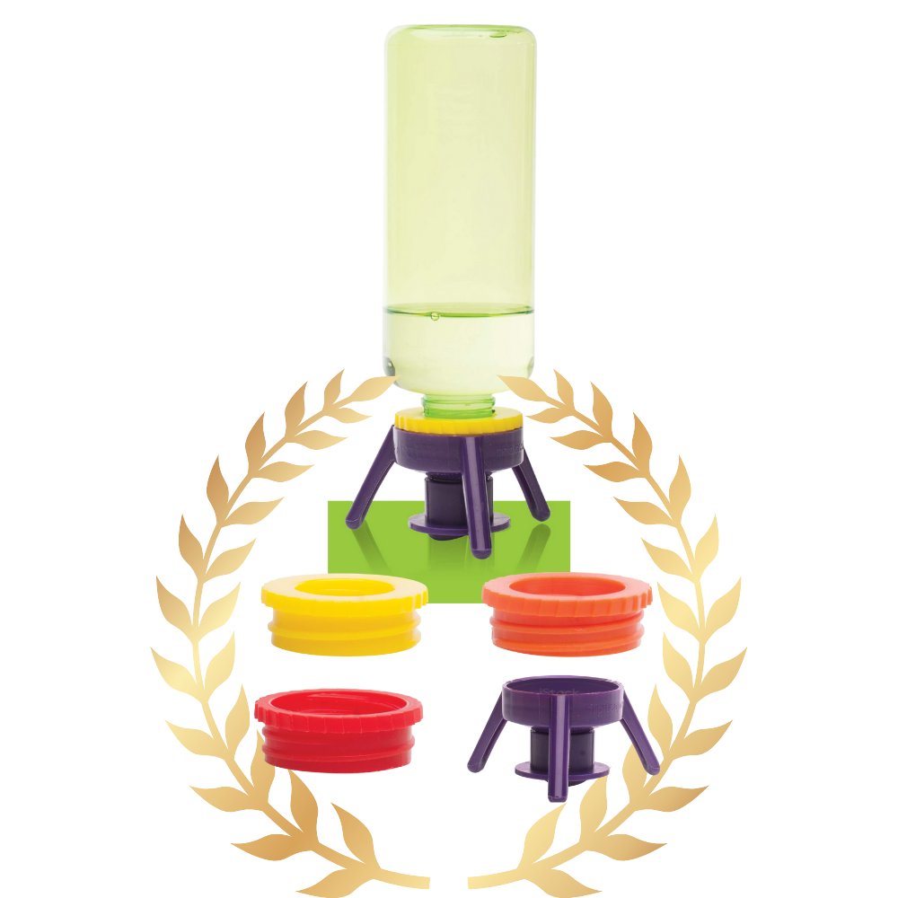 Paquete de 6 tapas de soporte para botellas versátiles - Ozerty