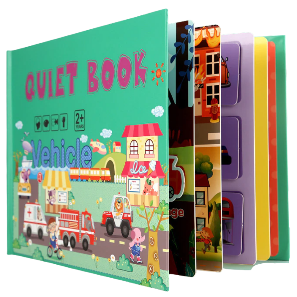 Libro infantil educativo Montessori -Transporte - Ozerty