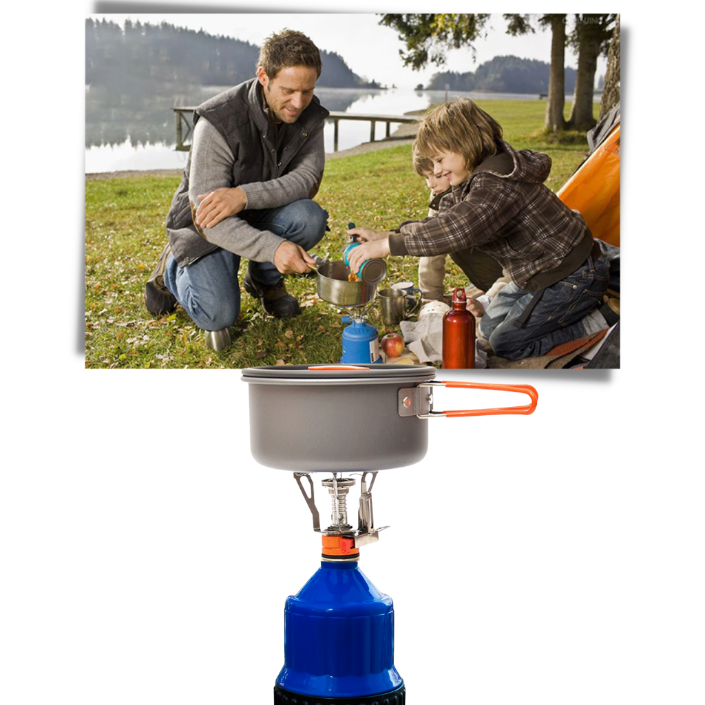 Mini estufa portátil de gas para acampar - Ozerty