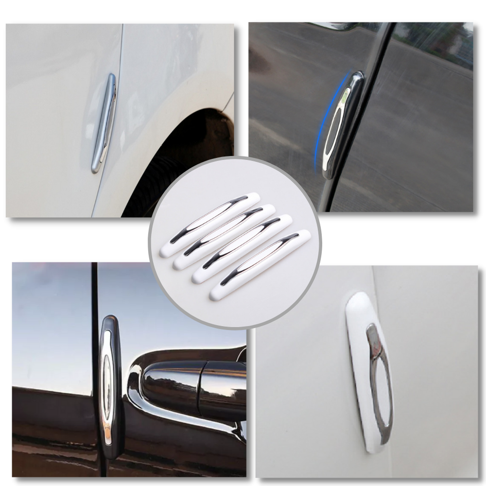 Paquete de 4 tiras de protección para puertas de coche - Ozerty