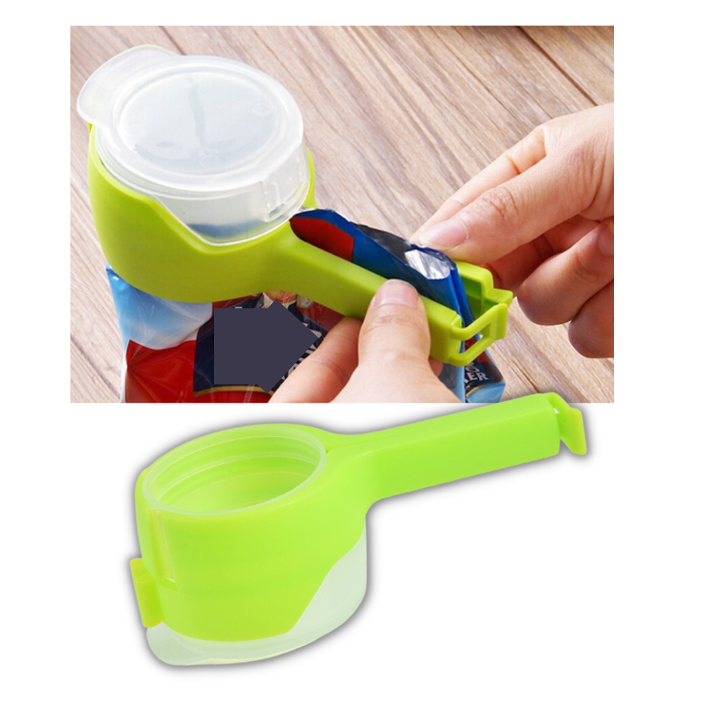 Clip para bolsas de comida con tapa (paquete de 2) - Ozerty