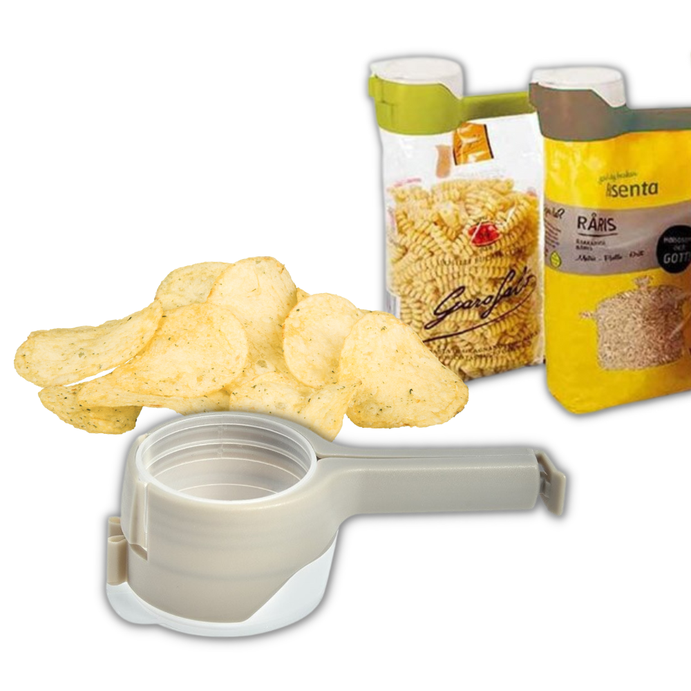 Clip para bolsas de comida con tapa (paquete de 2) - Ozerty