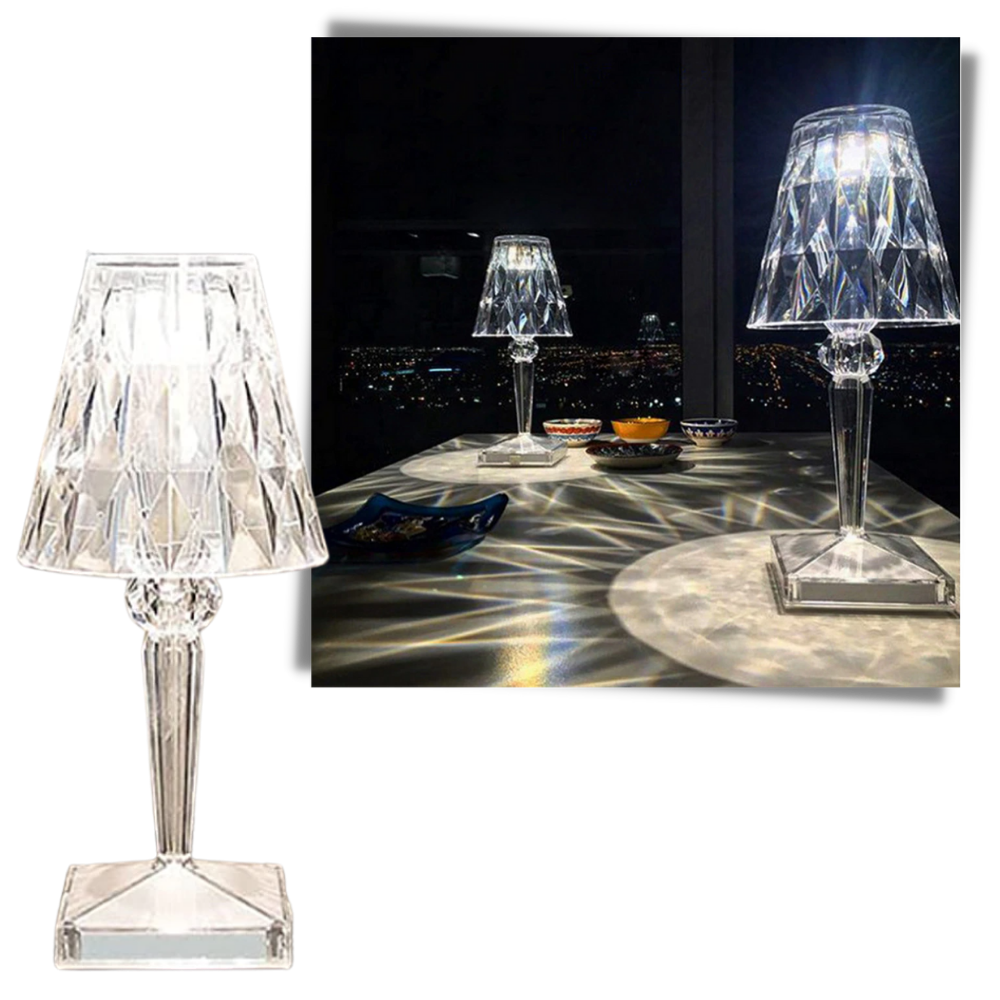 Lámpara de escritorio de cristal acrílico - Ozerty