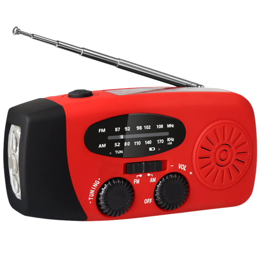 Radio de emergencia multifuncional con dinamo - Ozerty
