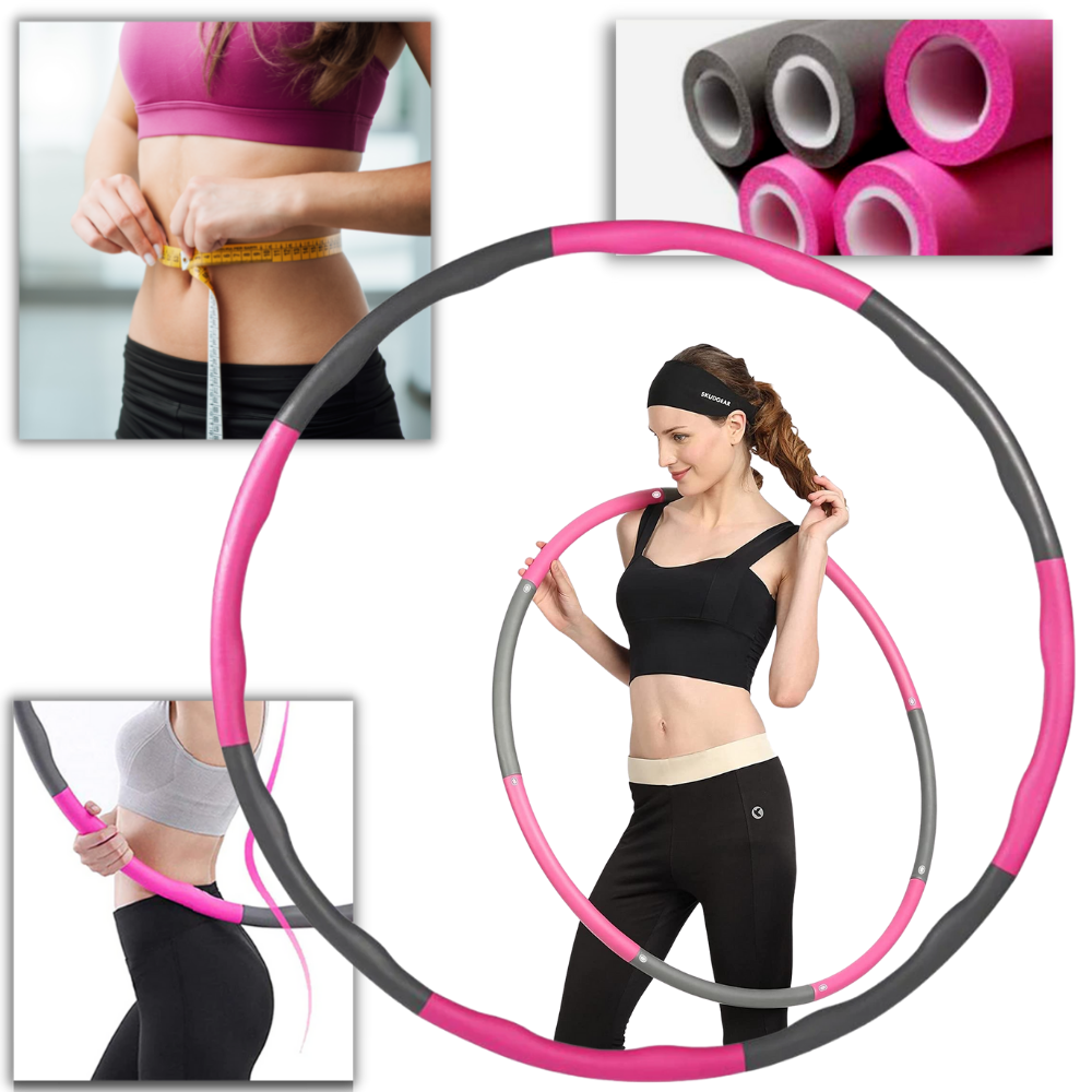 Hula hoop acolchado para fitness ajustable