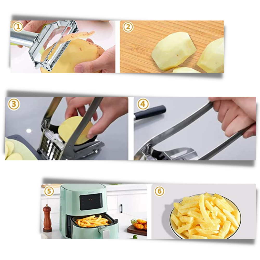 Máquina cortadora de patatas fritas - Ozerty